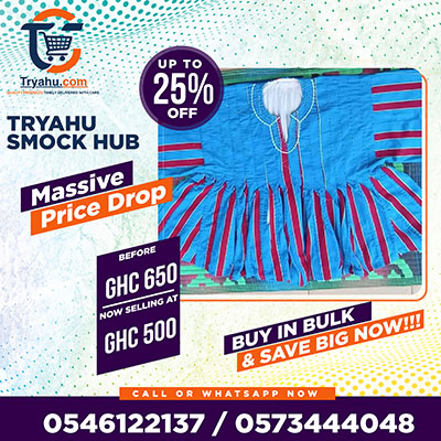 Premium Ghanaian Smock Online | Handwoven Fugu by Tryahu